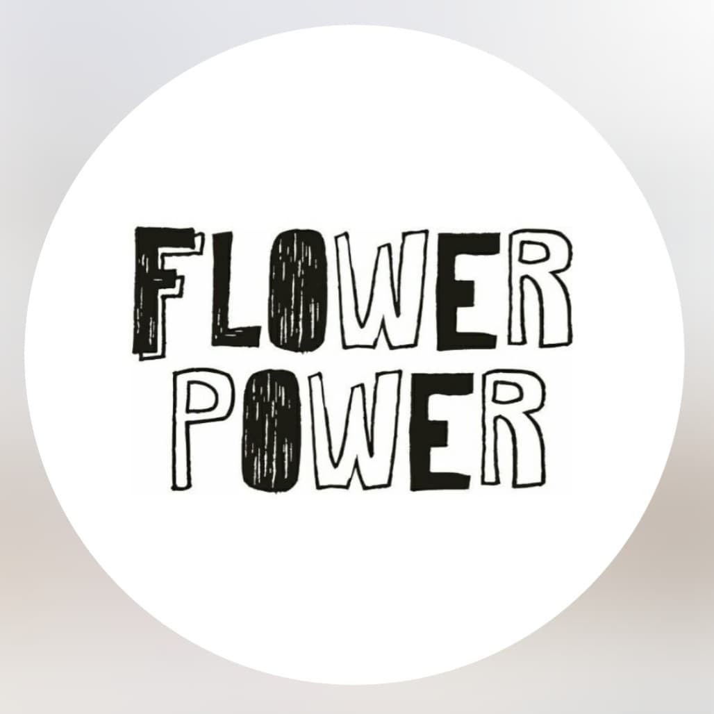 Flower power logo
